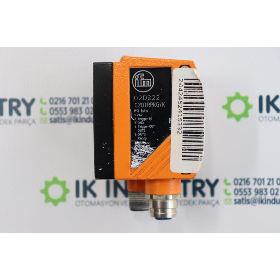 IFM O2D222 / 02DIRPKG/K Optik Sensör / Görüntü İşleme Sensörü - İkinci El