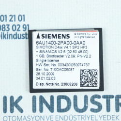 Siemens SIMOTION Memory Card 6AU1400-2PA00-0AA0 Used