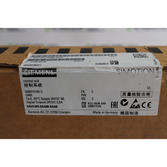 Siemens SIMOTION Control Unit  6AU1445-0AA00-0AA0 Original Box Stock Code 78920
