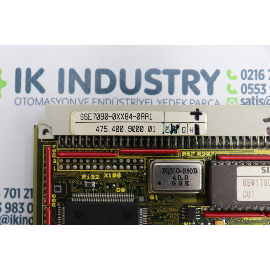 Siemens SIMOVERT Master drives Control and Control module CU1 Software Version 1.1 6SE7090-0XX84-0AA1