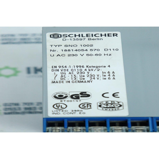 Schleicher SNO1002 Emergency-Stop Relay