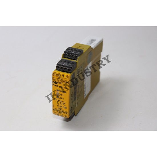 PILZ PNOZ e1vp 10/24VDC 1n/o 1n/o t Safety relay