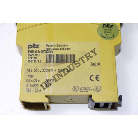 PILZ PNOZ e3.1p 24VDC 2n/o Safety relay
