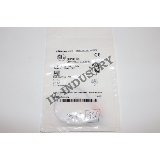 IFM OH5018 Reflex sensor Red light; Light switching; PNP