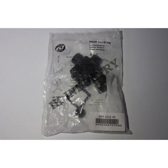 NORGREN GDM 3016 HN CONNECTOR CABLE KIT SOCKET M16