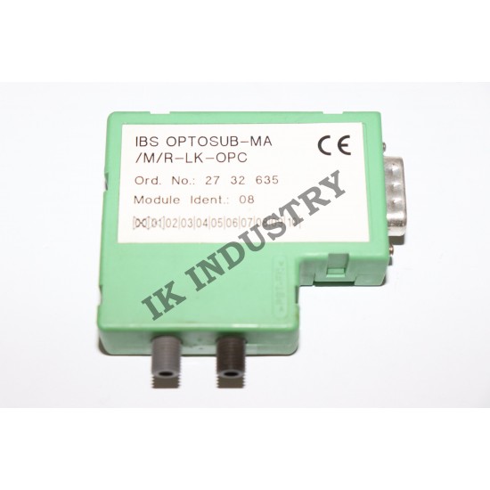 PHOENIX CONTACT INTERBUS IBS OPTO SUB-MA-MR-R-LK-OPC fiber optic converter