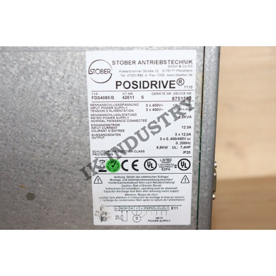 STÖBER FDS4085/B 7.5kW Posidrive Servo Drive