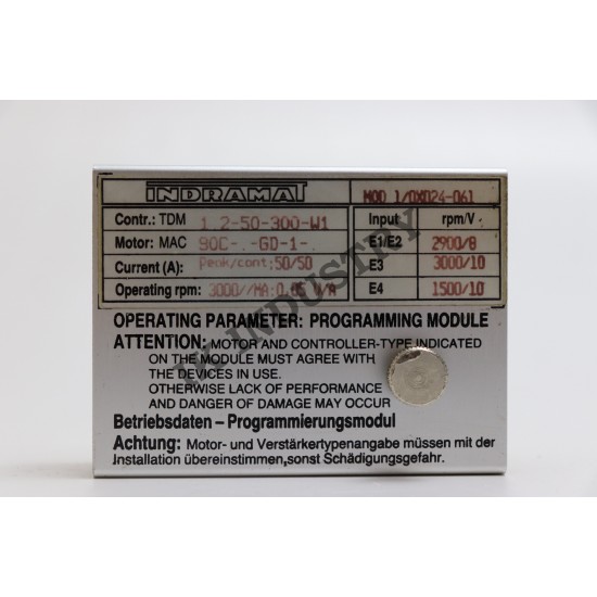 INDRAMAT MOD 1/0X024-061 MOD programming module