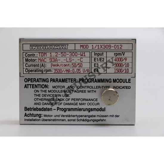 INDRAMAT MOD 1/1X309-012  MOD programming module