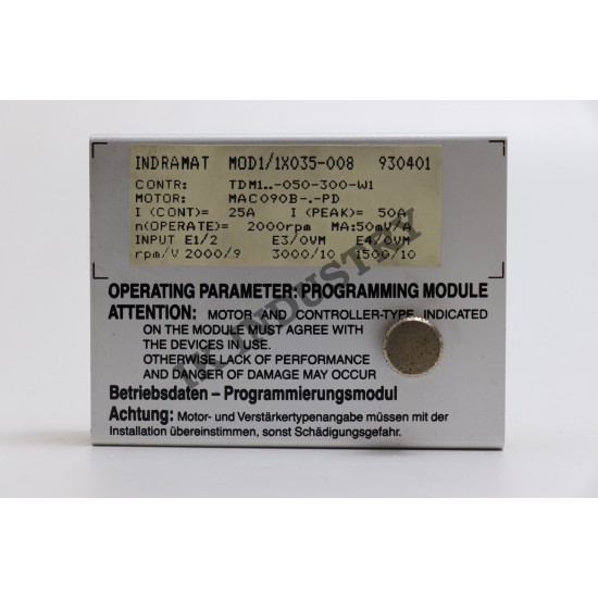 INDRAMAT MOD1/1X035-008 MOD programming module
