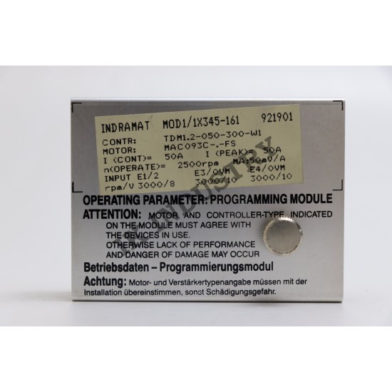 INDRAMAT MOD1/1X345-161 MOD programming module