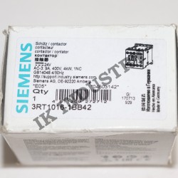 Siemens 3RT1016-1BB42 SIRIUS 3 Kutuplu Kontaktör 24V DC 9A (Yeni)