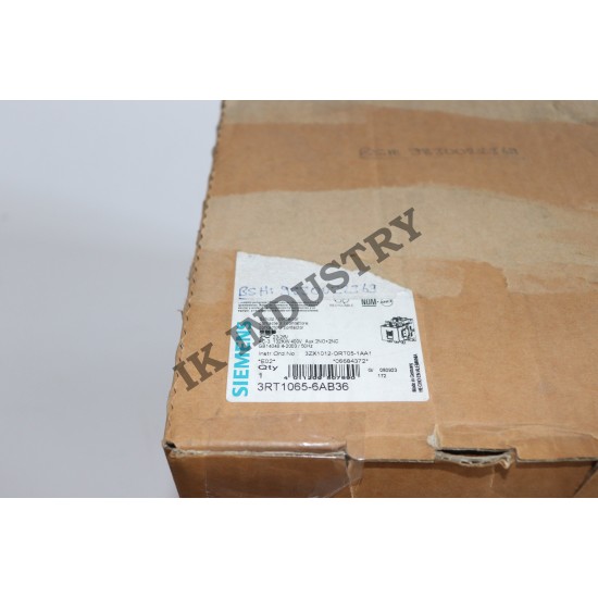 Siemens 3RT1065-6AB36 Güç Kontaktörü