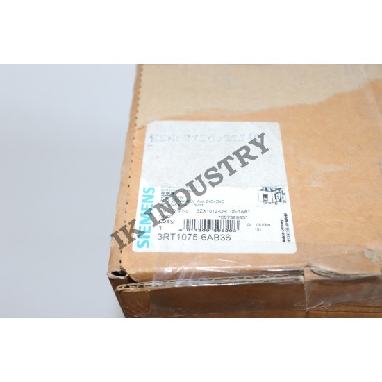 Siemens 3RT1075-6AB36 Güç Kontaktörü