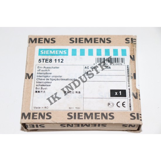 SIEMENS 5TE8112 OFF switch 5TE8 112