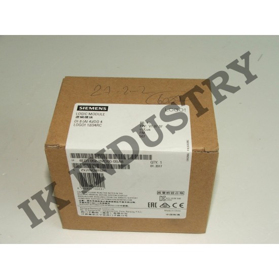 SIEMENS LOGO 12 / 24RC 6ED1052-1MD00-0BA6 LOGO LOGİC MODULE 6ED1 052-1MD00-0BA6
