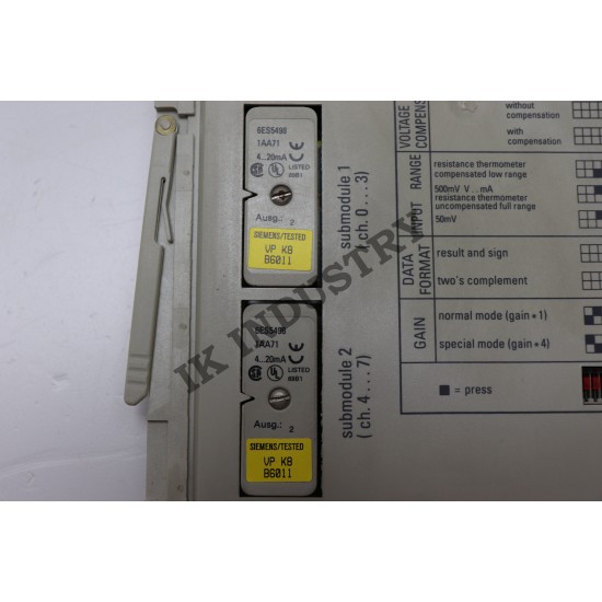 SIEMENS 6ES5460-4UA13 460-4 analog Input 6ES5 460-4UA13