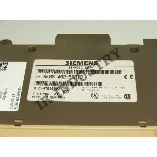 SIEMENS SIMATIC S5 6ES5482-8MA13 input/output 482-8 6ES5 482-8MA13
