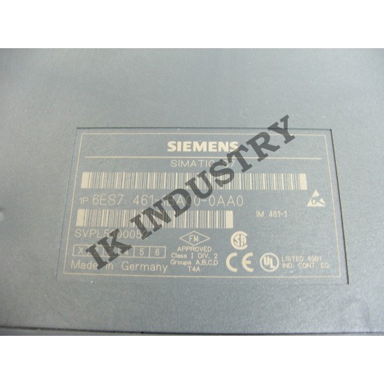 SIEMENS SIMATIC S7-400 6ES7461-1BA00-0AA0 RECEIVER INTERFACE 6ES7 461-1BA00-0AA0