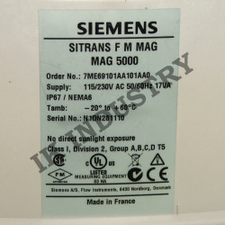 SIEMENS 7ME6910-1AA10-1AA0 MAG 5000
